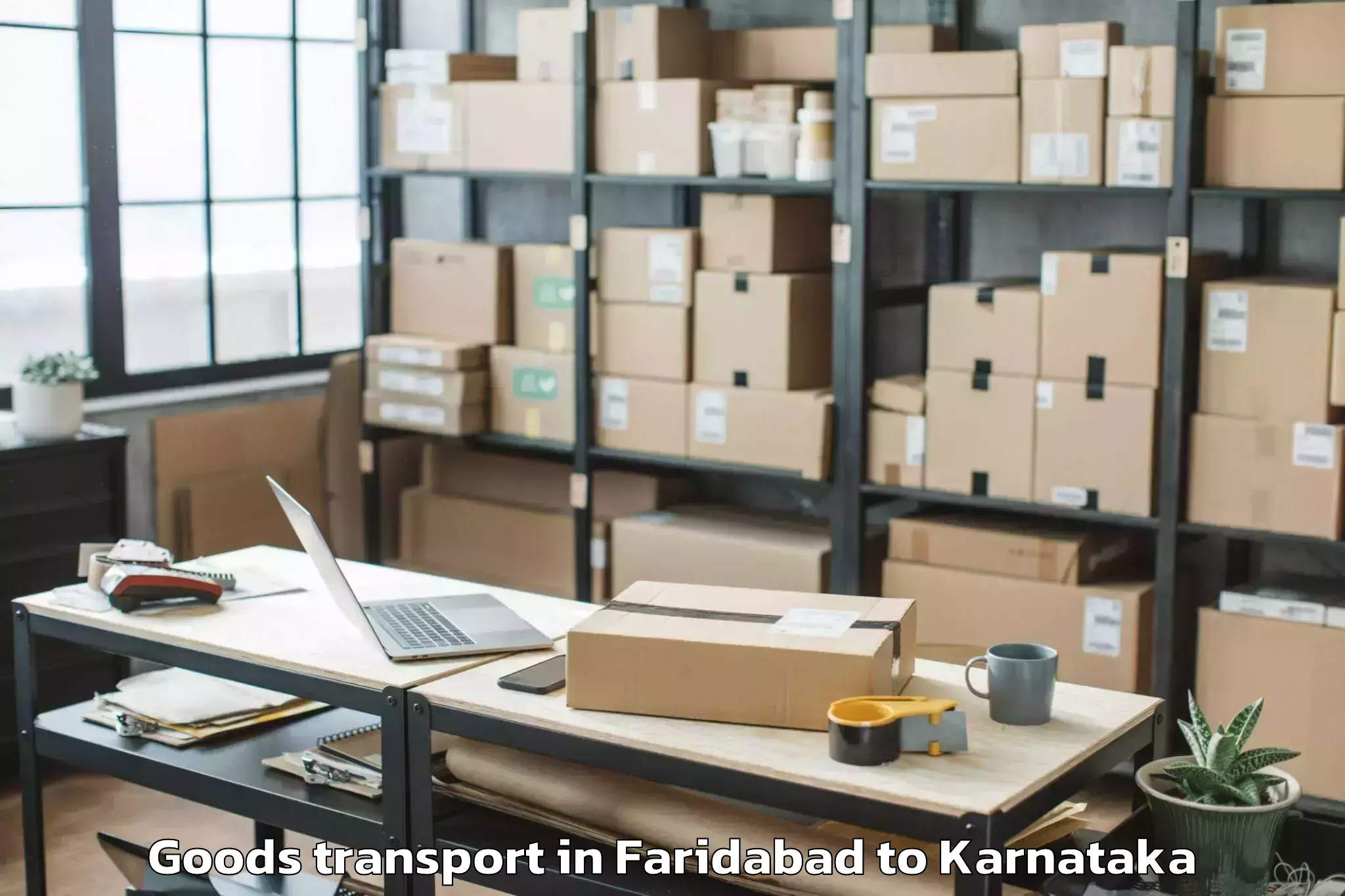 Book Your Faridabad to Challakere Goods Transport Today